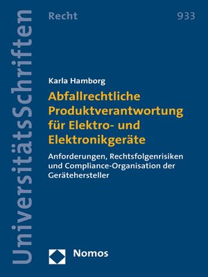 cover image of Abfallrechtliche Produktverantwortung für Elektro- und Elektronikgeräte